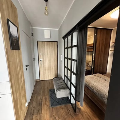 Аренда современной меблированной 2-комнатной квартиры 37 м², Гжегужки, Краков, Польша